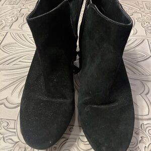 Nine West Black Suede Ankle Booties